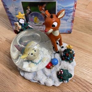 Vintage Rudolph and The Island of Misfit Toys Snow Globe Christmas Decor